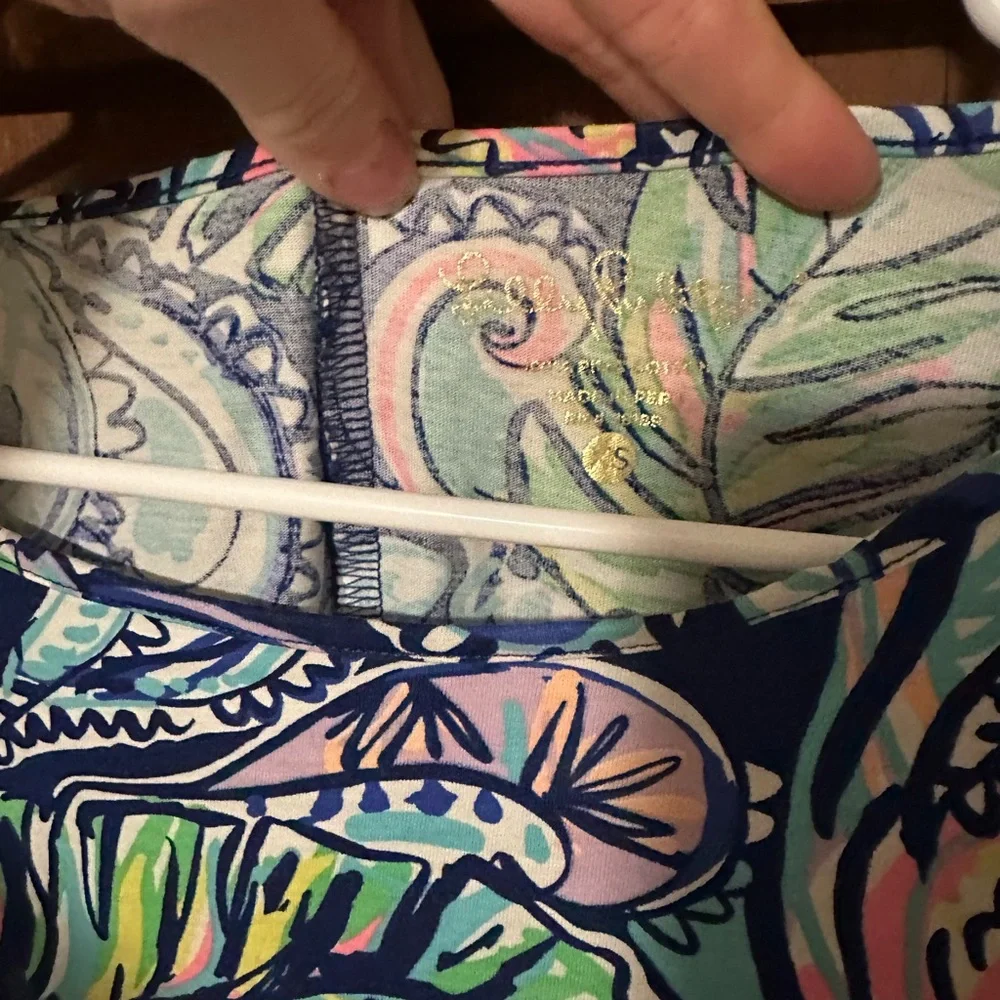 Lilly Pulitzer Edna dress Hanging with Fronds xs - Picture 3 of 3